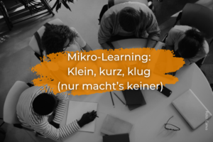 Mikro-Learning: Klein, kurz, klug (nur macht’s keiner)